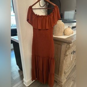 Baltic born off shoulder dress